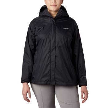 Columbia Tested Tough in Pink Rain II Plus Size, Chamarras Negros Para Mujer | 396140-OAL